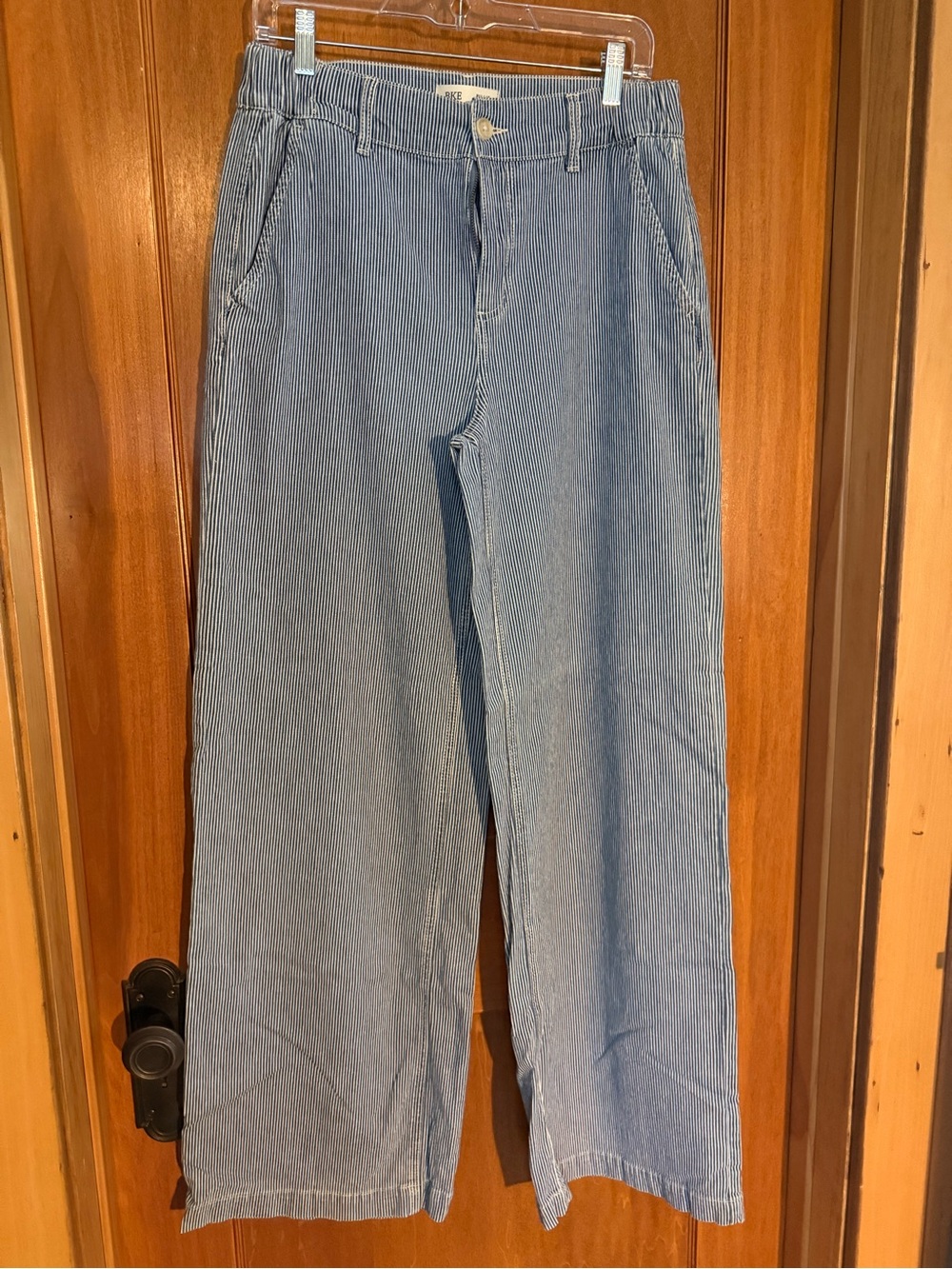 BKE Billie Trouser Jeans Blue & White Pinstriped - 28 x 32